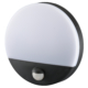 monban LEDセンサーウォールライト ドーム型 ブラック [品番]06-4217