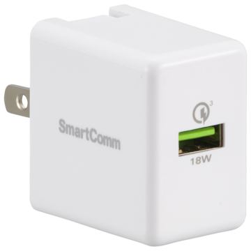 SmartComm USB急速充電チャージャー マルチ電圧 TypeA [品番]03-3057