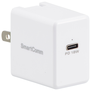 SmartComm USB急速充電チャージャー マルチ電圧 TypeC [品番]03-3058