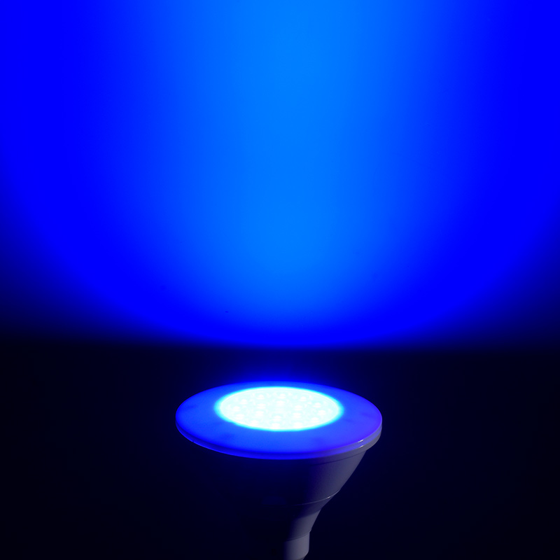 LED電球 ビームランプ形 E26 防雨タイプ 青色 [品番]06-0958｜株式会社 