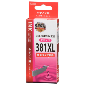 キヤノン互換 BCI-381XLM マゼンタ 増量タイプ [品番]01-3885