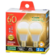 LED電球 小形 E17 60形相当 電球色 2個入り [品番]06-3443