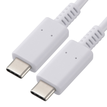 USBケーブル PD対応 TypeC 1.5m 白 [品番]01-7153