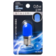 LEDナツメ球装飾用 T20/E17/0.8W/2lm/青色 [品番]06-4625