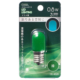 LEDナツメ球装飾用 T20/E17/0.8W/3lm/緑色 [品番]06-4626