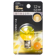 LEDミニボール球装飾用 G30/E17/1.2W/52lm/クリア黄色 [品番]06-4639