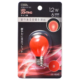 LEDサイン球装飾用 S35/E17/1.2W/8lm/クリア赤色 [品番]06-4645