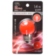 <span class="search-everything-highlight-color" style="background-color:orange">LEDミニボール球装飾用</span> G40/E26/1.4W/10lm/クリア赤色 [品番]06-4682