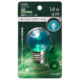 LEDミニボール球装飾用 G40/E26/1.4W/8lm/クリア緑色 [品番]06-4684