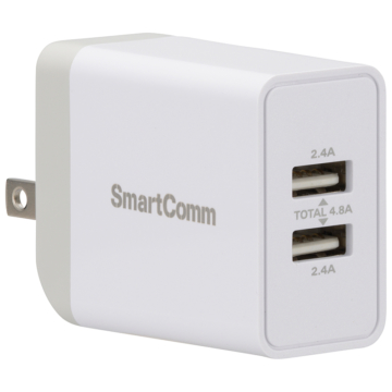 SmartComm USBチャージャー TypeA 2ポート [品番]03-3080