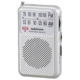 AudioComm AM/FM ポケットラジオ シルバー [品番]03-0964