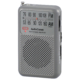 AudioComm AM/FM ポケットラジオ スペースグレー [品番]03-0965