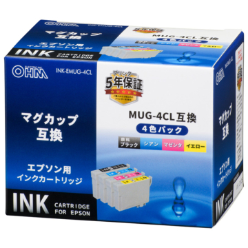 エプソン互換 マグカップ 4色パック [品番]01-3950