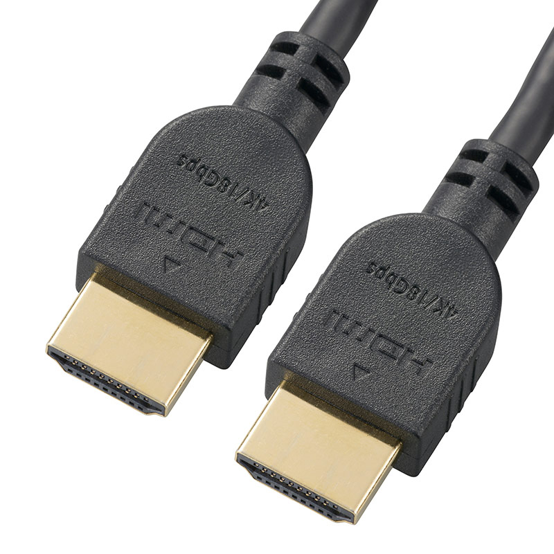 Thsucords スリムHDMIケーブル 5M. 薄型HDMIからHDMIコード 超柔軟細線 HDMIワイヤー 高速 4K@60Hz 18gbps 2160p 1080p