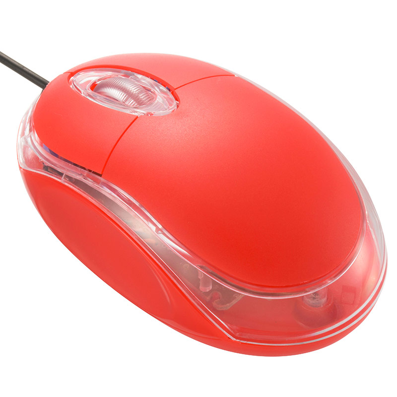 PC/タブレット ノートPC 光学式マウス レッド [品番]01-3928｜株式会社オーム電機
