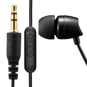 AudioComm片耳テレビイヤホン ステレオミックス 耳栓型 3m [品番]03-0448