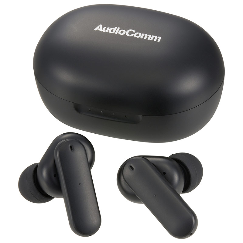 AudioComm ANC完全ワイヤレスイヤホン ブラック [品番]03-2297｜株式会社オーム電機
