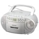 AudioComm CDラジオカセットレコーダー シルバー [品番]03-0773