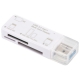 マルチカードリーダー 49メディア対応 USB3.2Gen1 ホワイト [品番]01-3968