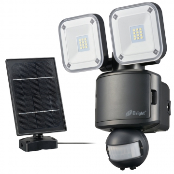 E-Brightハイブリッド式LEDセンサーライト 2灯 [品番]06-4248
