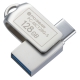 PCGEAR_USBメモリー 128GB TypeC＆TypeA対応 [品番]01-0065
