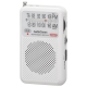 AudioCommポケットラジオ AM/FM ホワイト [品番]03-0974