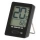 温度が見やすい温湿度計 健康サポート機能付き ブラック [品番]08-1440