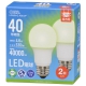 LED電球 E26 40形相当 昼白色 2個入 [品番]06-5518
