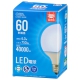LED電球ボール電球形E26 60形相当 G80昼光色 [品番]06-5526