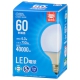 LED電球ボール電球形E26 60形相当 G80昼光色 [品番]06-5526