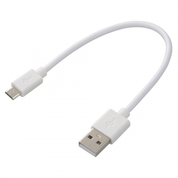 USBケーブル2A USB-マイクロB 18cm [品番]01-7239
