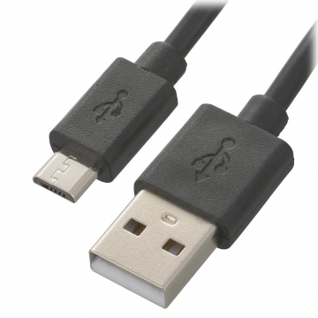USBケーブル2A USB-マイクロB 1m [品番]01-7240