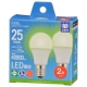 LED電球小形E17 25形相当 昼白色 2個入 [品番]06-5537