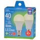 LED電球小形E17 40形相当 昼白色 2個入 [品番]06-5543
