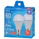 LED電球小形E17 60形相当 昼光色 2個入 [品番]06-5550