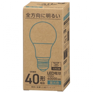 LED電球 E26 40形相当 昼光色 [品番]06-4977