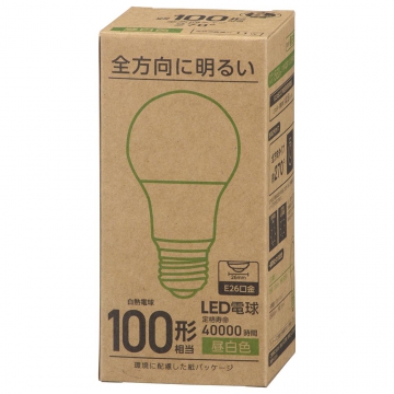LED電球 E26 100形相当 昼白色 [品番]06-4982