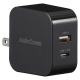 AudioComm USBチャージャー 65WPD対応USB-C+USB-A [品番]03-6175