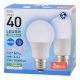 LED電球 E26 40形相当 昼光色 2個入 [品番]06-5315