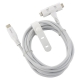 AudioComm さらさらUSBケーブル Lightning or Type-CtoC 片側切り換え式 2ｍ [品番]01-7262