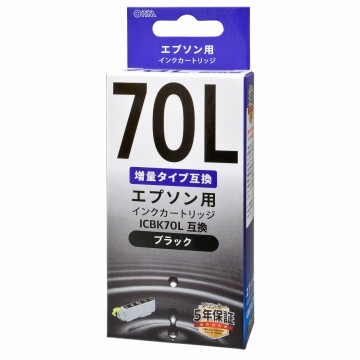 エプソン互換 ICBK70L 染料ブラック [品番]01-4131