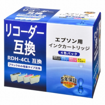 エプソン互換 リコーダー 顔料4色パック [品番]01-4312