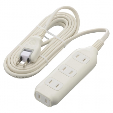 コード付電源タップ 4個口 3ｍ [品番]00-1070