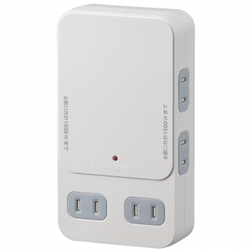 増設用壁タップ 6個口 [品番]00-1403