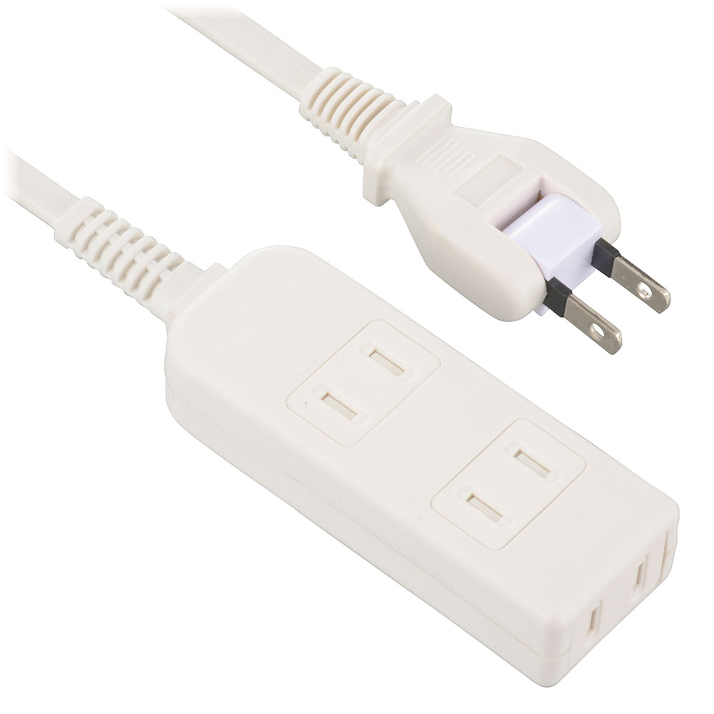 安全タップ3個口 2mホワイト [品番]00-1622｜株式会社オーム電機