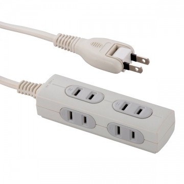 スリムタップ 4個口 2m [品番]00-1917