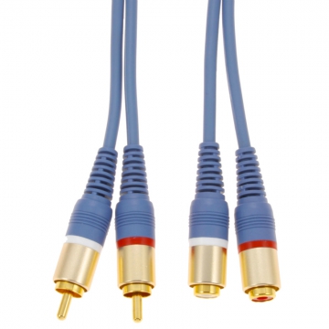 オーディオ延長コード ピンプラグ×2-ピンジャック×2 2m [品番]01-2615