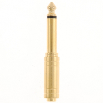 変換プラグ φ3.5ステレオミニジャック-φ6.3モノラル標準プラグ [品番]01-2636