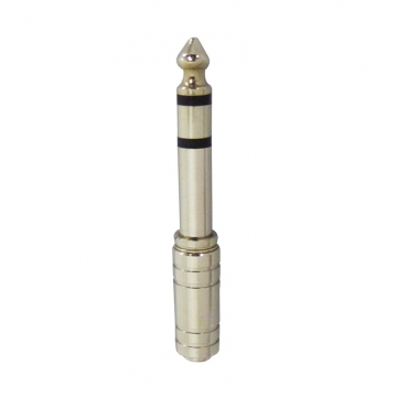 変換プラグ 3.5φモノラルミニジャック-6.3φステレオ標準プラグ [品番]01-3023