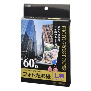 フォト光沢紙 L版 60枚入 [品番]01-3257